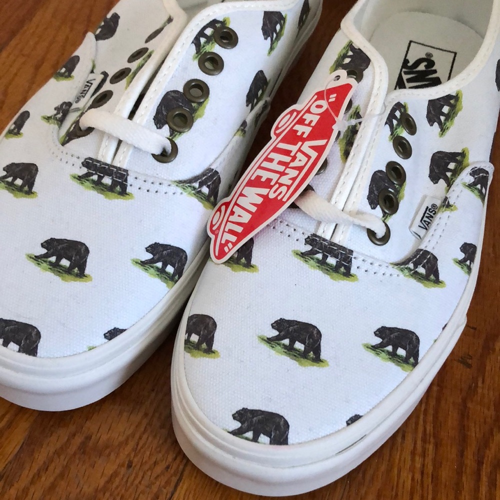 Vans | Authentic California Bear print NWT